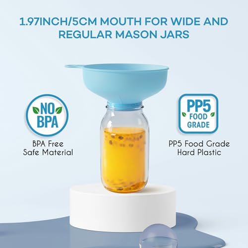 refined Pisol Wide Mouth Versatile Funnel, Canning Funnels for Kitchen Use, Set