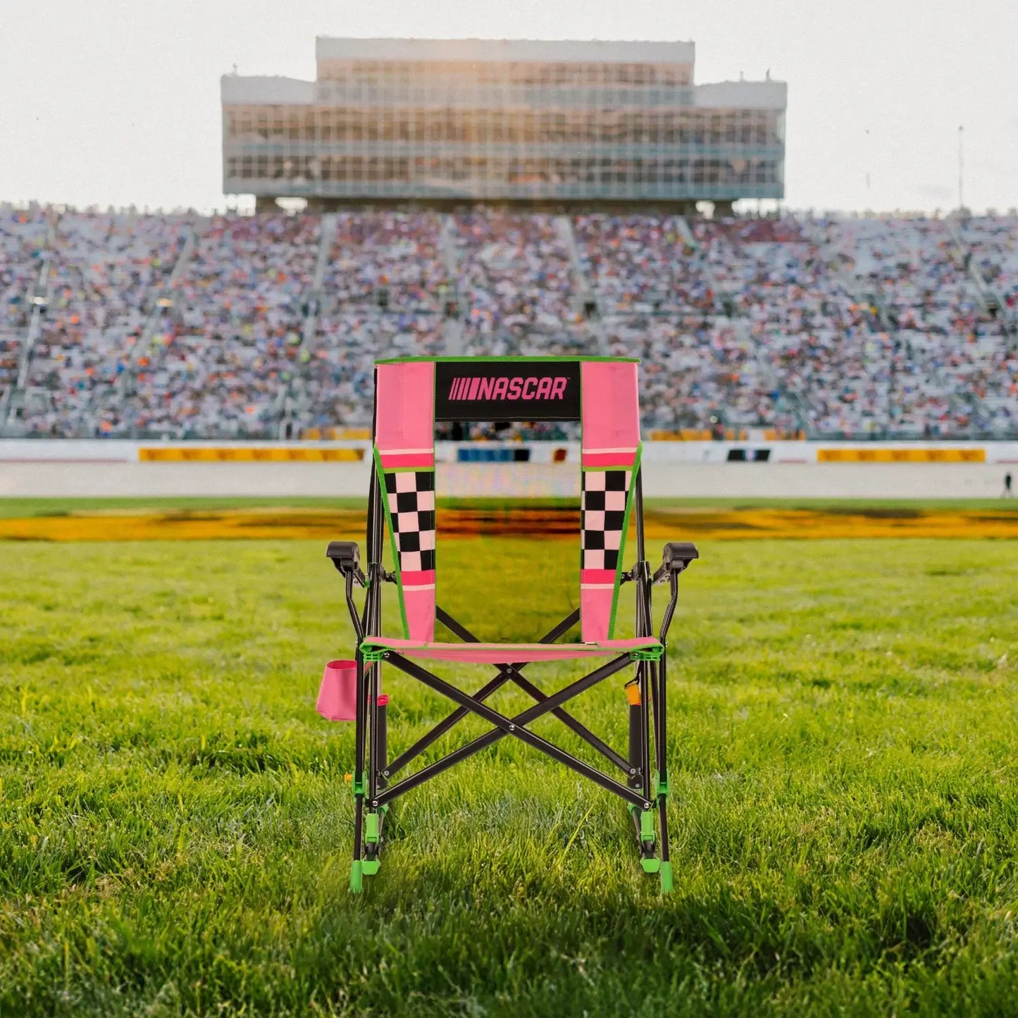 Heavy-Duty Freestyle RoadTrip Rocker - NASCAR For Her - Choice 560 - Freestyle Rocker Portable Outdoor Folding Chair Detail