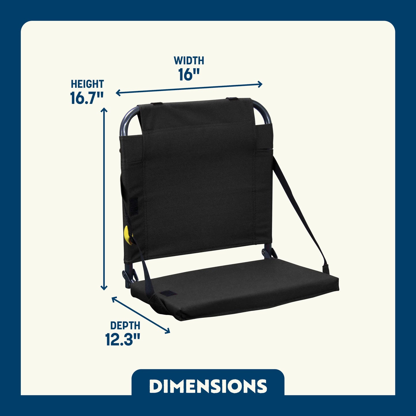 Ultra-Lightweight BleacherBack - Choice 696 - Ergonomic Portable Stadium Seat for Sports Events Detail