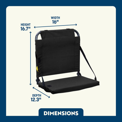 Ultra-Lightweight BleacherBack - Choice 696 - Ergonomic Portable Stadium Seat for Sports Events Detail