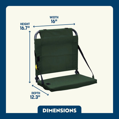 Ultra-Lightweight BleacherBack - Choice 696 - Ergonomic Portable Stadium Seat for Sports Events Detail