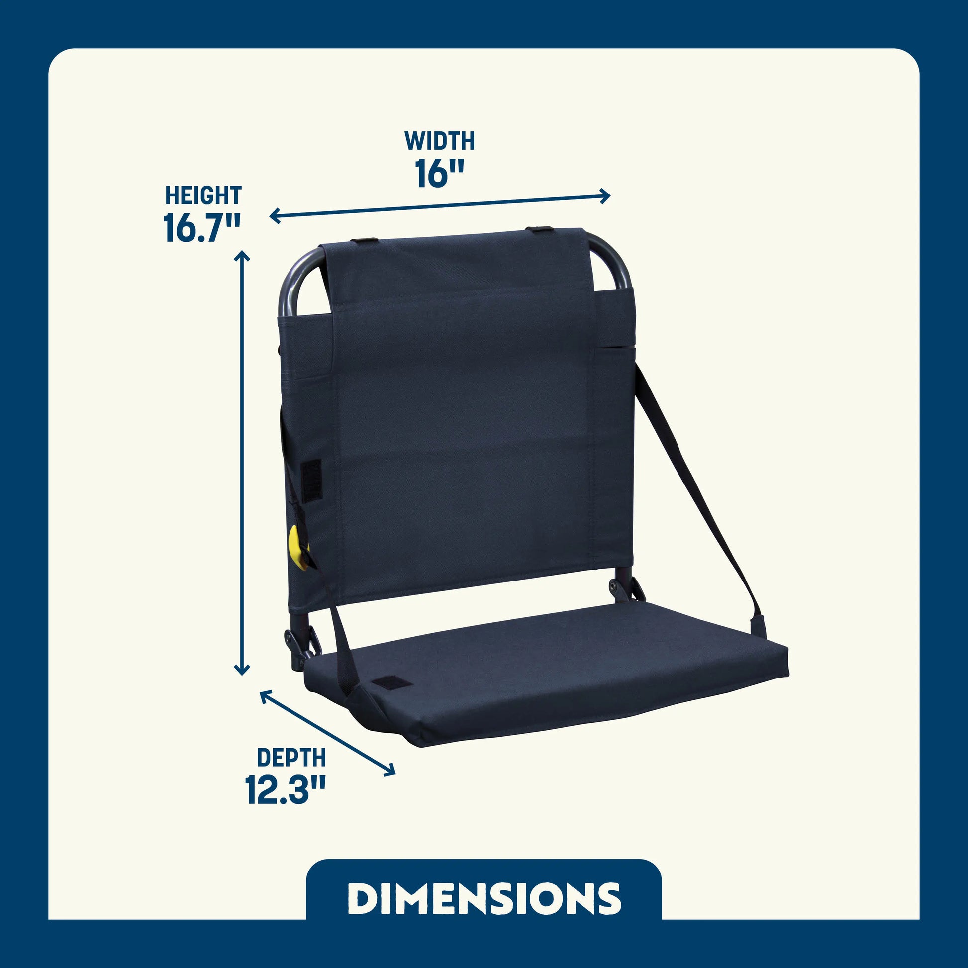 Ultra-Lightweight BleacherBack - Choice 696 - Ergonomic Portable Stadium Seat for Sports Events Detail
