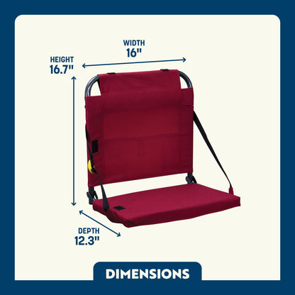 Ultra-Lightweight BleacherBack - Choice 696 - Ergonomic Portable Stadium Seat for Sports Events Detail