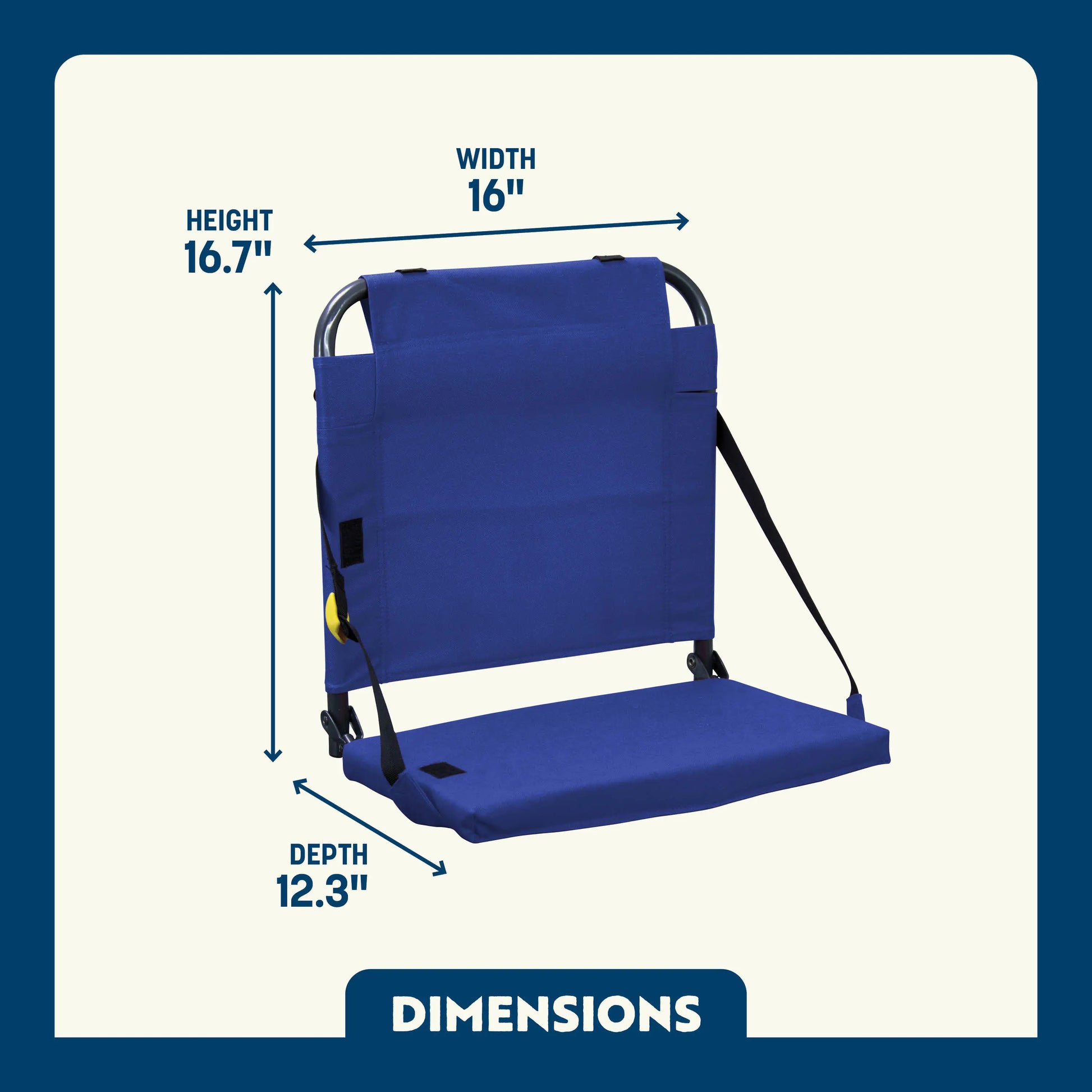 Ultra-Lightweight BleacherBack - Choice 696 - Ergonomic Portable Stadium Seat for Sports Events Detail