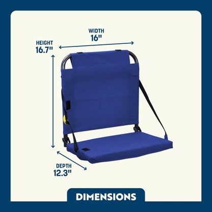Ultra-Lightweight BleacherBack - Choice 696 - Ergonomic Portable Stadium Seat for Sports Events Detail