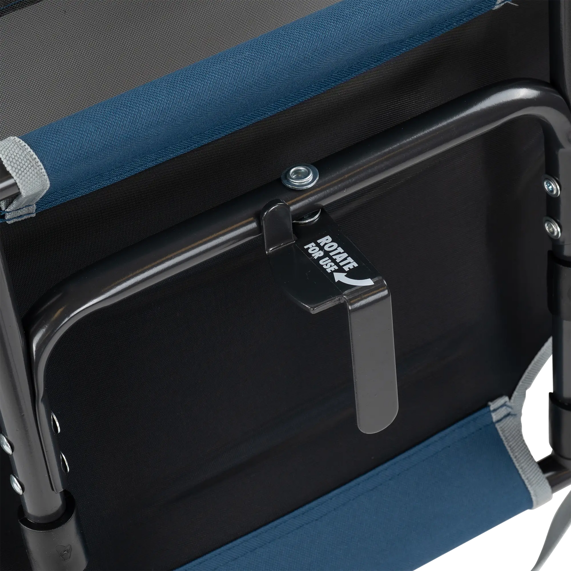 Compact Cushion Big Comfort Stadium Chair with Armrests - Choice 465 - Lightweight Folding Bleacher Chair with Cushioning Detail