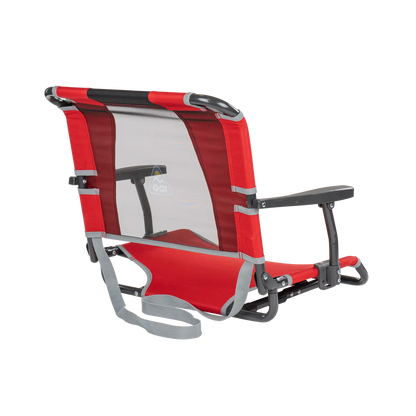 Compact Cushion Big Comfort Stadium Chair with Armrests - Choice 465 - Lightweight Folding Bleacher Chair with Cushioning Detail