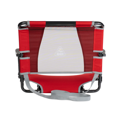 Compact Cushion Big Comfort Stadium Chair with Armrests - Choice 465 - Lightweight Folding Bleacher Chair with Cushioning Detail
