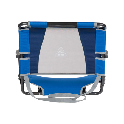 Compact Cushion Big Comfort Stadium Chair with Armrests - Choice 465 - Lightweight Folding Bleacher Chair with Cushioning Detail