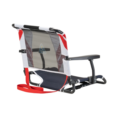 Compact Cushion Big Comfort Stadium Chair with Armrests - Choice 465 - Lightweight Folding Bleacher Chair with Cushioning Detail