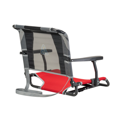 Compact Cushion Big Comfort Stadium Chair with Armrests - Choice 465 - Lightweight Folding Bleacher Chair with Cushioning Detail