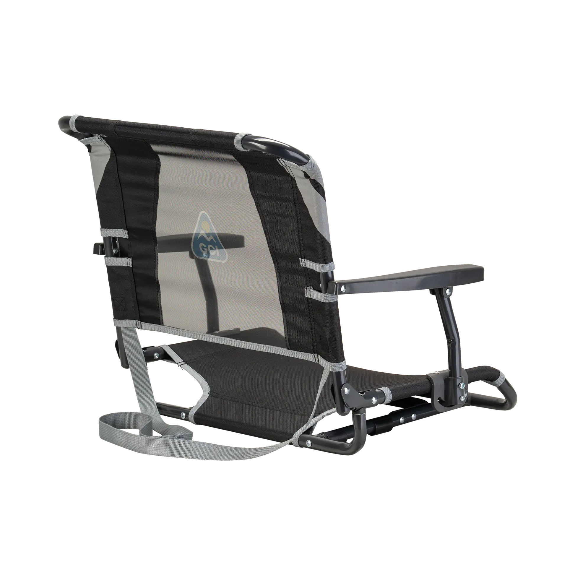 Compact Cushion Big Comfort Stadium Chair with Armrests - Choice 465 - Lightweight Folding Bleacher Chair with Cushioning Detail