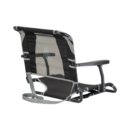 Compact Cushion Big Comfort Stadium Chair with Armrests - Choice 465 - Lightweight Folding Bleacher Chair with Cushioning Detail