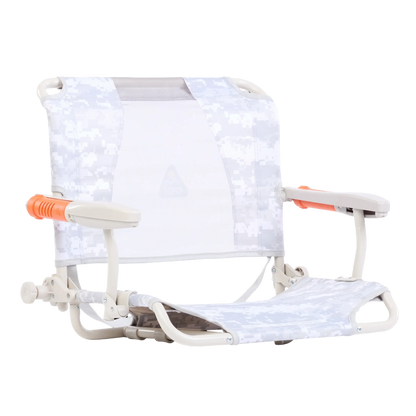 Luxury Camp Stadium Rock-Cliner - Choice 540 - Freestyle Rocker Portable Outdoor Folding Chair - Snow Camo