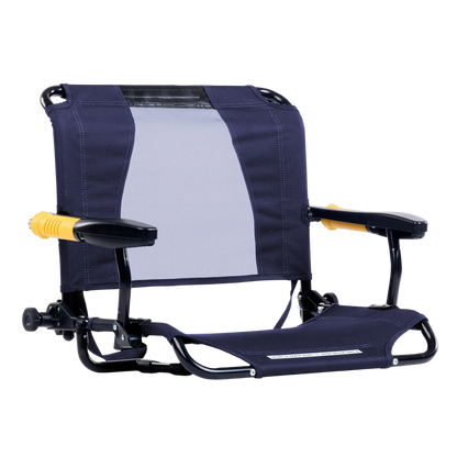 Luxury Camp Stadium Rock-Cliner - Choice 540 - Freestyle Rocker Portable Outdoor Folding Chair - Rich Blue