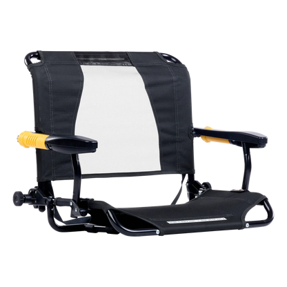 Luxury Camp Stadium Rock-Cliner - Choice 540 - Freestyle Rocker Portable Outdoor Folding Chair - Dark Charcoal