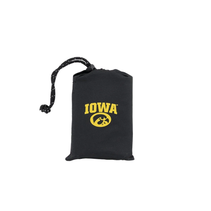 Compact Cushion College V Seat Inflatable Stadium Cushion - Iowa Hawkeyes - Choice 157 - Grandstand Cushion Seat with Secure Under-Bench Hooks Detail