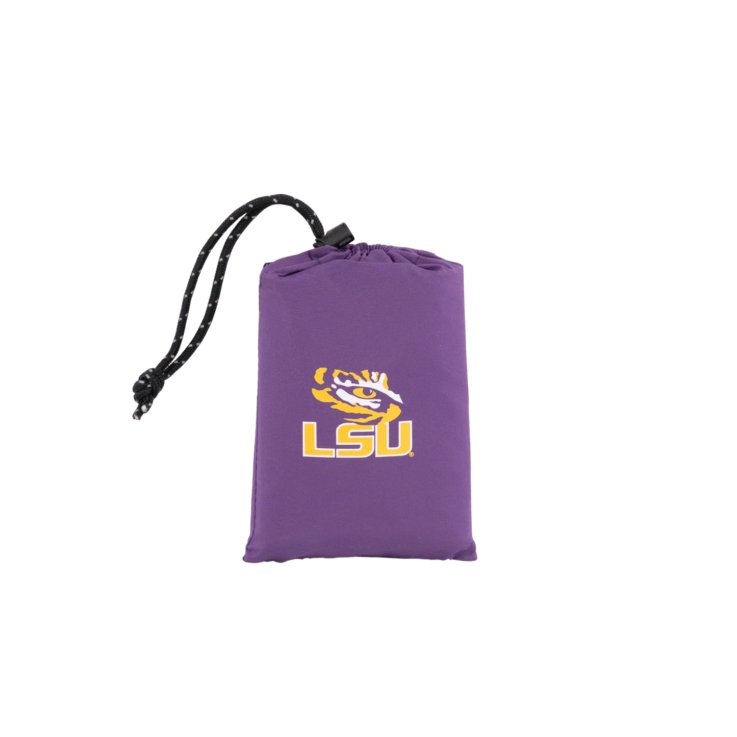 Ergonomic Back-Support College V Seat Inflatable Stadium Cushion - LSU Tigers - Choice 762 - Lightweight Folding Bleacher Chair with Cushioning Detail