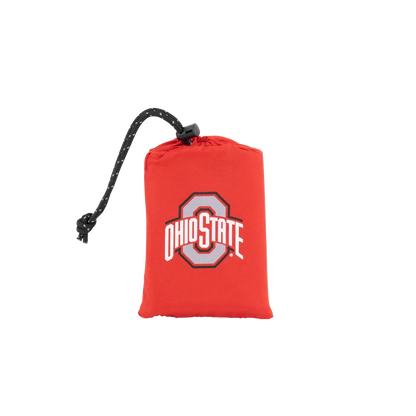 Bleacher-Friendly College V Seat Inflatable Stadium Cushion - Ohio State Buckeyes - Choice 778 - Bleacher-Friendly Stadium Chair with Back Support Detail