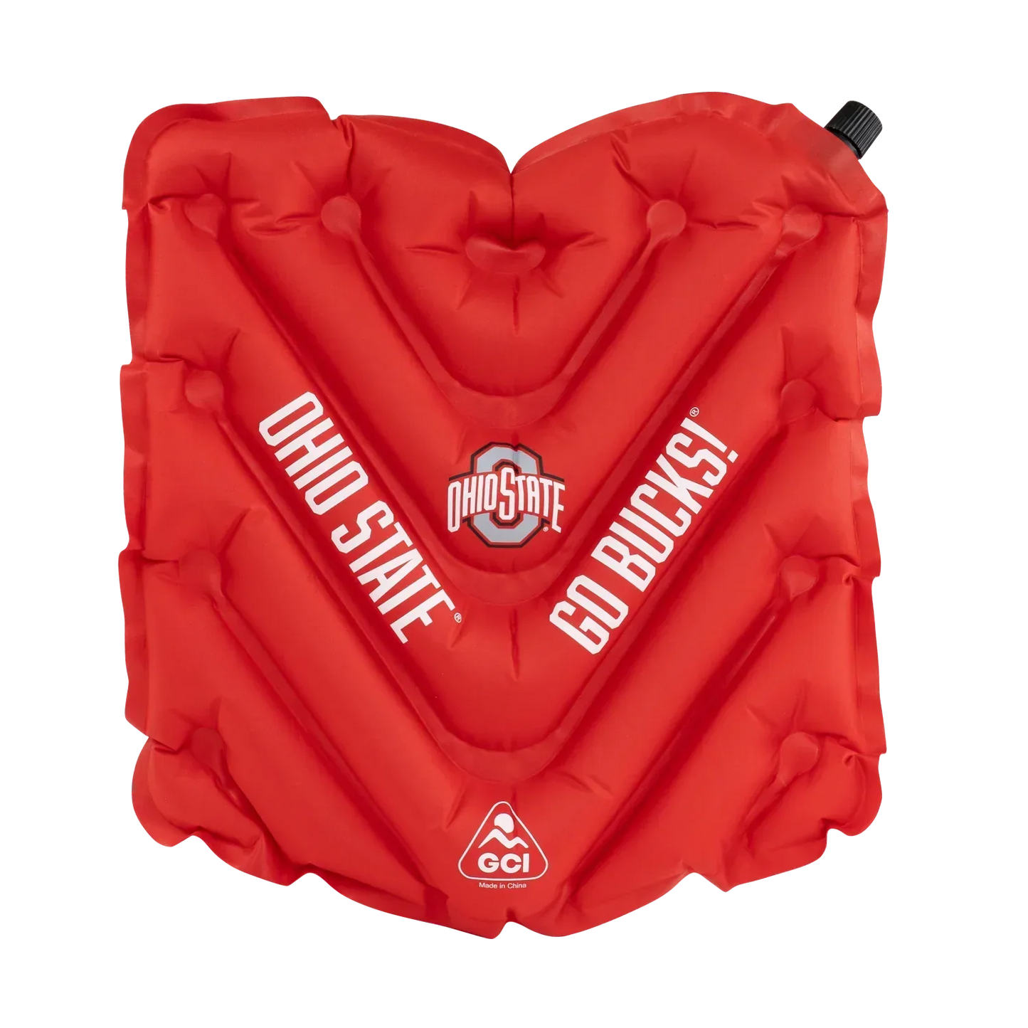 Bleacher-Friendly College V Seat Inflatable Stadium Cushion - Ohio State Buckeyes - Choice 778 - Bleacher-Friendly Stadium Chair with Back Support - Default Title