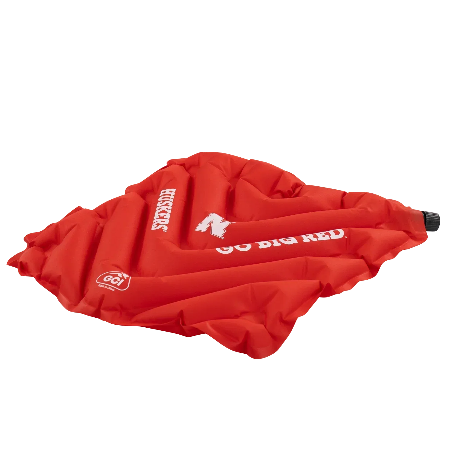 Ergonomic Back-Support College V Seat Inflatable Stadium Cushion - Nebraska Cornhuskers - Choice 277 - Bleacher-Friendly Stadium Chair with Back Support Detail