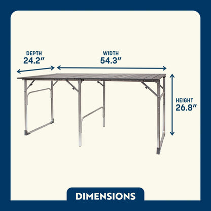 Multi-Functional Cook Slim-Fold Table - Choice 196 - Multi-Functional Heavy-Duty Grilling Table Counter Detail