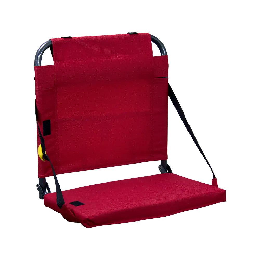 Ultra-Lightweight BleacherBack - Choice 696 - Ergonomic Portable Stadium Seat for Sports Events - Red