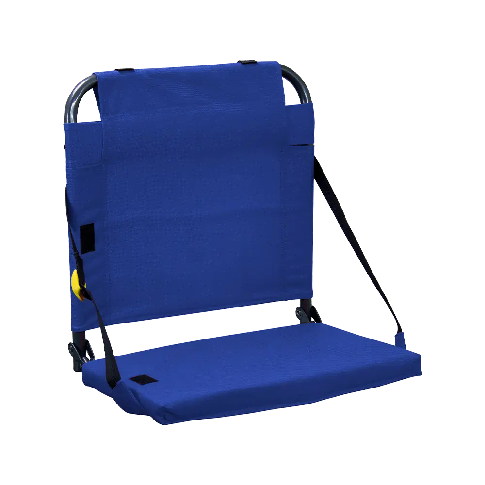 Ultra-Lightweight BleacherBack - Choice 696 - Ergonomic Portable Stadium Seat for Sports Events - Royal Blue