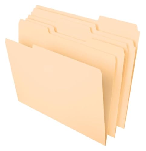 top-tier Pendaflex File Folders, 100 Pack, resilient Manila Essentials