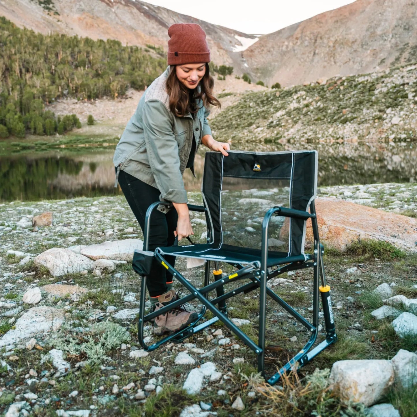 Heavy-Duty Freestyle Freestyle Rocker - Choice 711 - RoadTrip Rocker Smooth Motion Camp Chair Detail