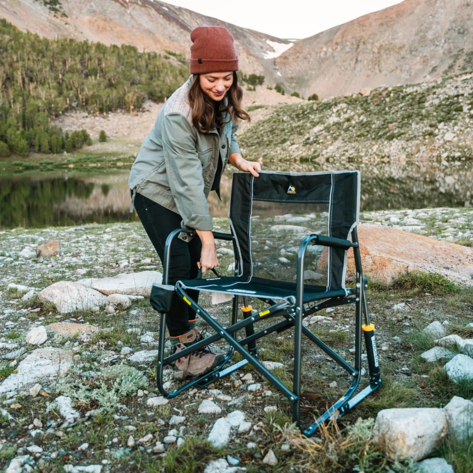Heavy-Duty Freestyle Freestyle Rocker - Choice 711 - RoadTrip Rocker Smooth Motion Camp Chair Detail