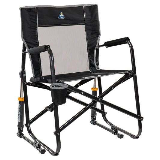 Heavy-Duty Freestyle Freestyle Rocker - Choice 711 - RoadTrip Rocker Smooth Motion Camp Chair - Black
