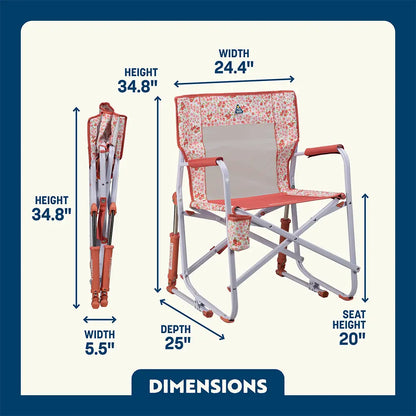 Heavy-Duty Freestyle Freestyle Rocker - Choice 711 - RoadTrip Rocker Smooth Motion Camp Chair Detail