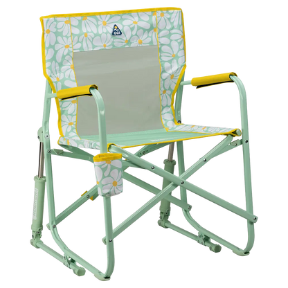 Heavy-Duty Freestyle Freestyle Rocker - Choice 711 - RoadTrip Rocker Smooth Motion Camp Chair - Green/Yellow