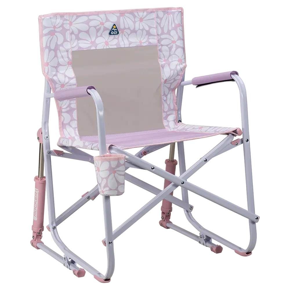 Heavy-Duty Freestyle Freestyle Rocker - Choice 711 - RoadTrip Rocker Smooth Motion Camp Chair - Pink/Purple