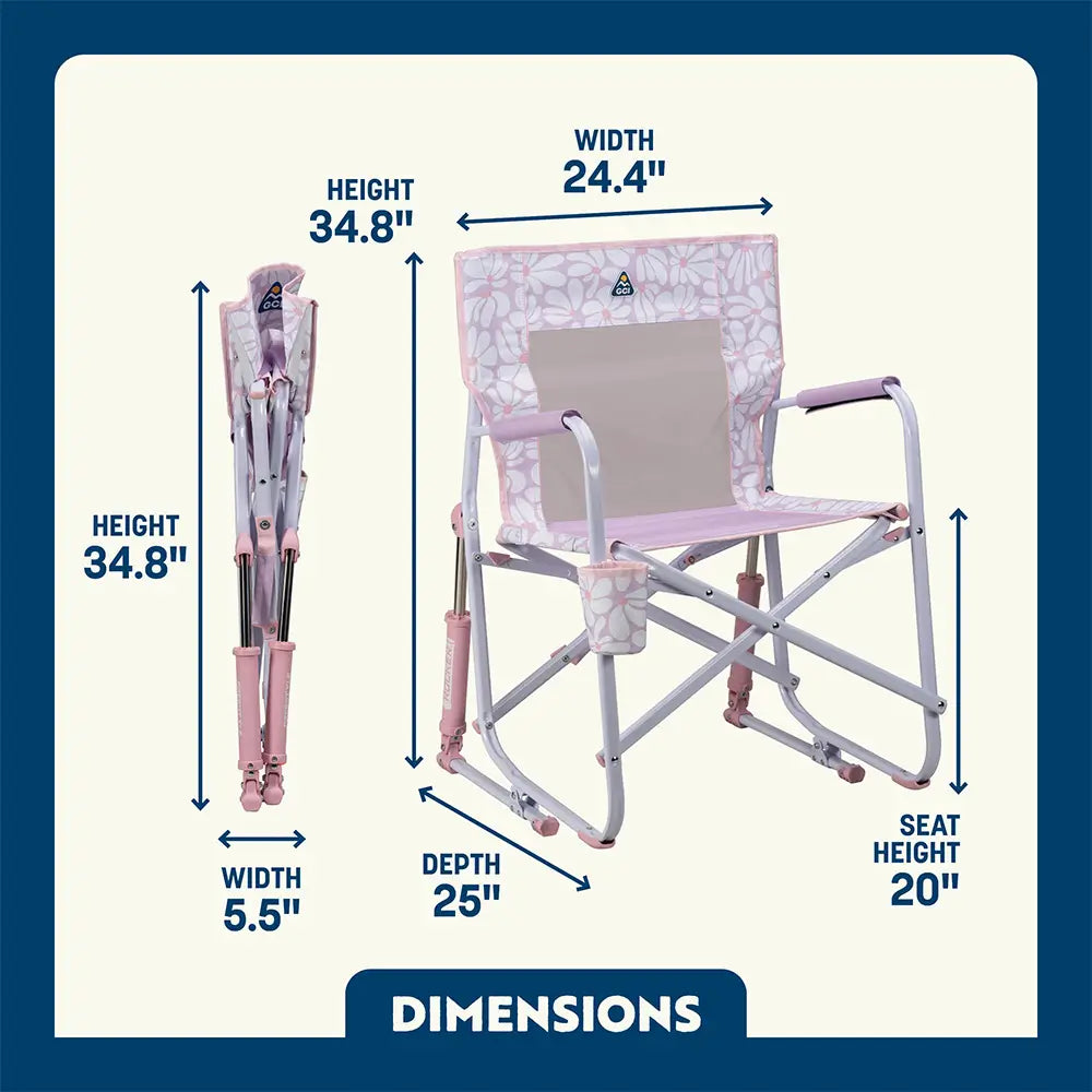 Heavy-Duty Freestyle Freestyle Rocker - Choice 711 - RoadTrip Rocker Smooth Motion Camp Chair Detail