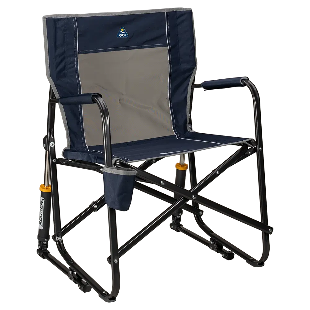 Heavy-Duty Freestyle Freestyle Rocker - Choice 711 - RoadTrip Rocker Smooth Motion Camp Chair - Indigo