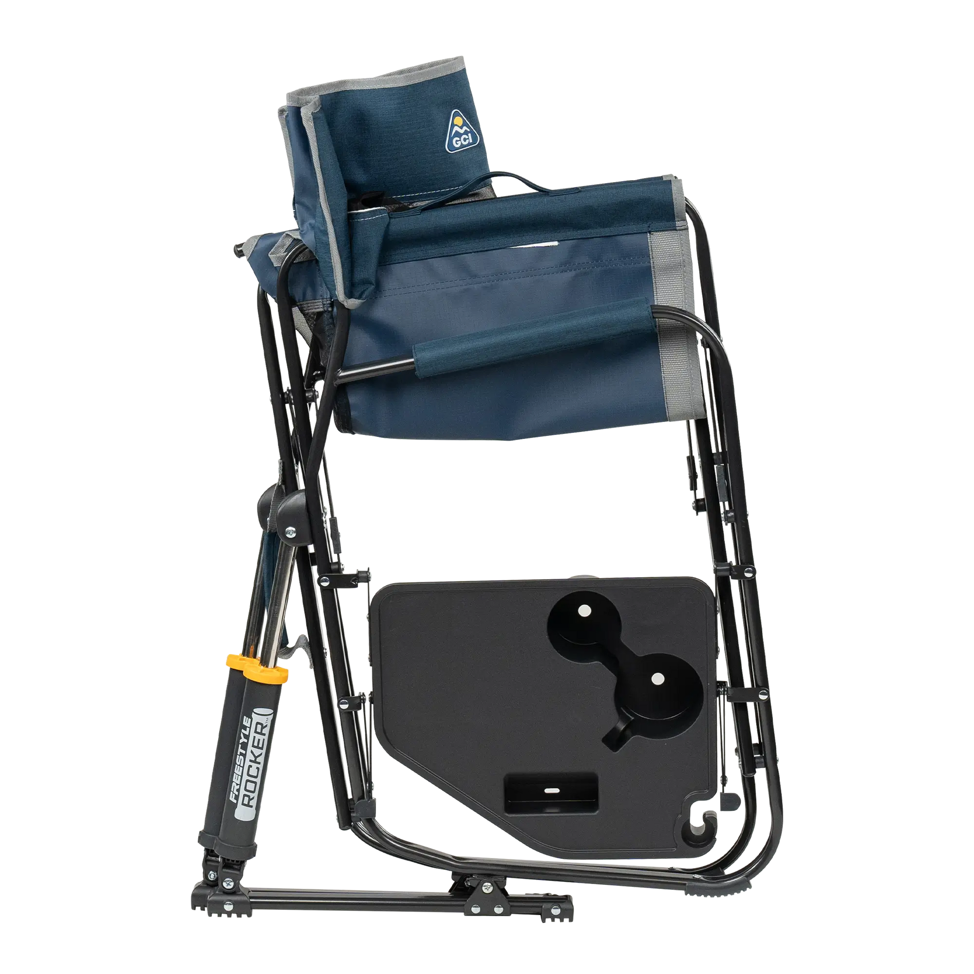 Heavy-Duty Freestyle Freestyle Rocker with Side Table - Choice 853 - RoadTrip Rocker Smooth Motion Camp Chair Detail