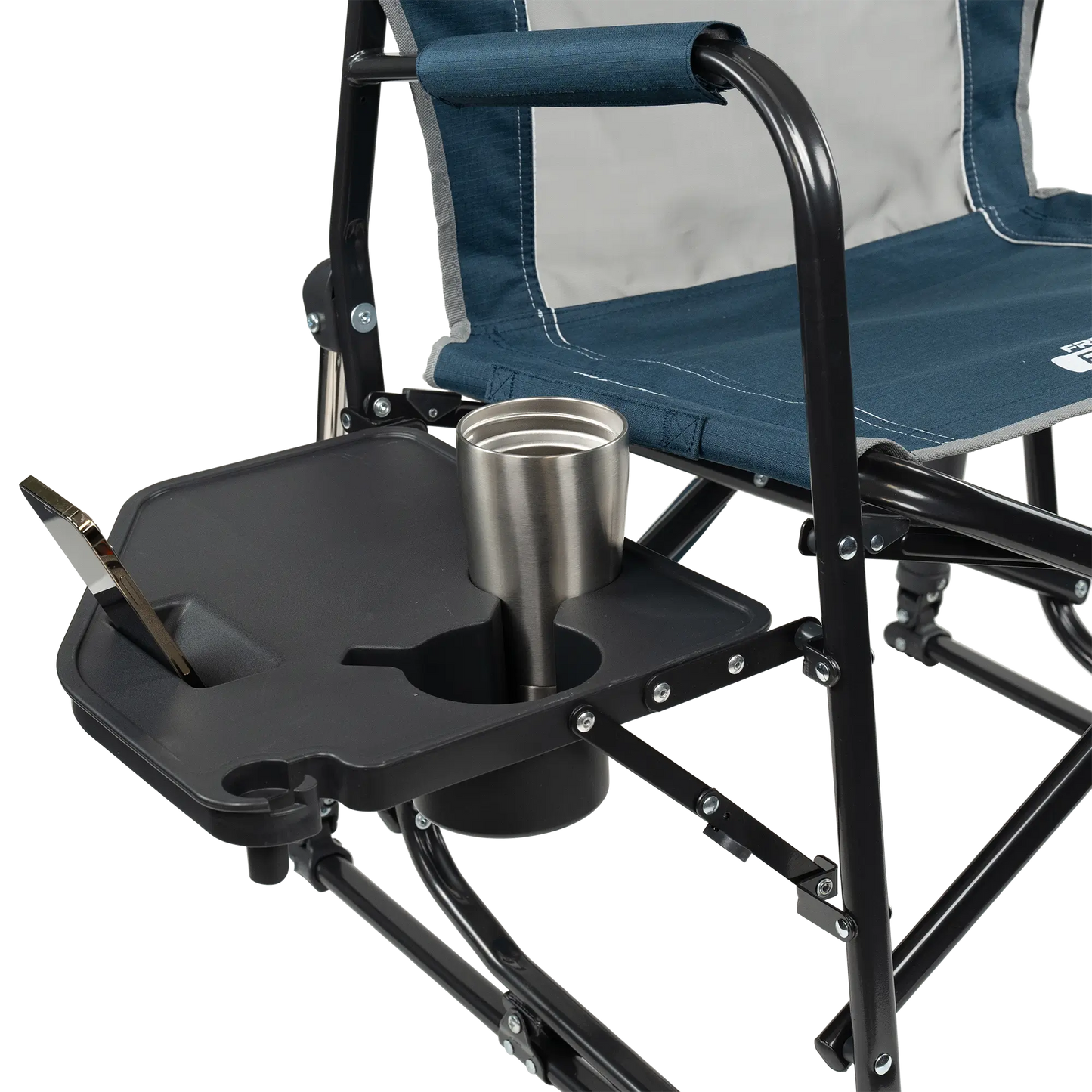 Heavy-Duty Freestyle Freestyle Rocker with Side Table - Choice 853 - RoadTrip Rocker Smooth Motion Camp Chair Detail