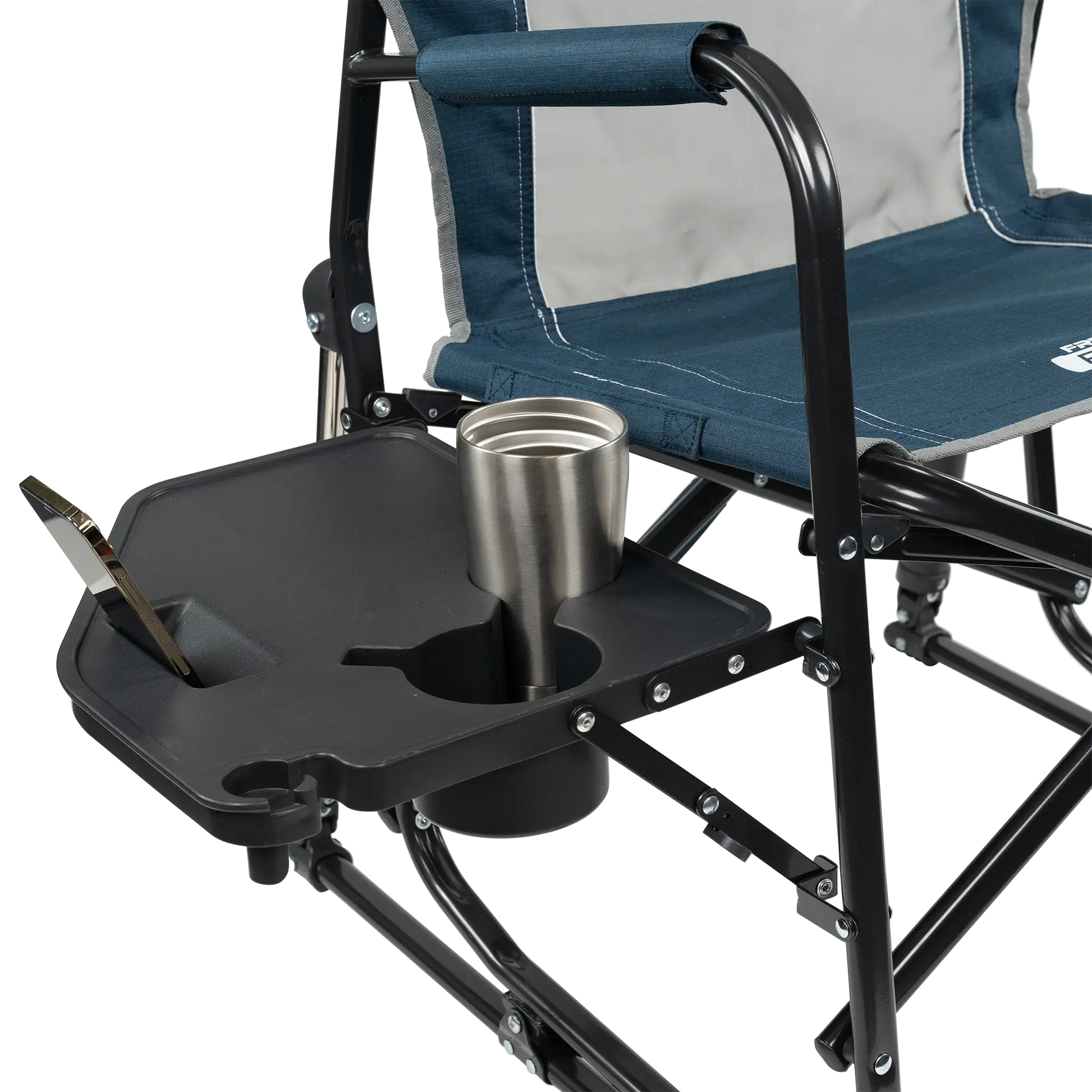 Heavy-Duty Freestyle Freestyle Rocker with Side Table - Choice 853 - RoadTrip Rocker Smooth Motion Camp Chair Detail