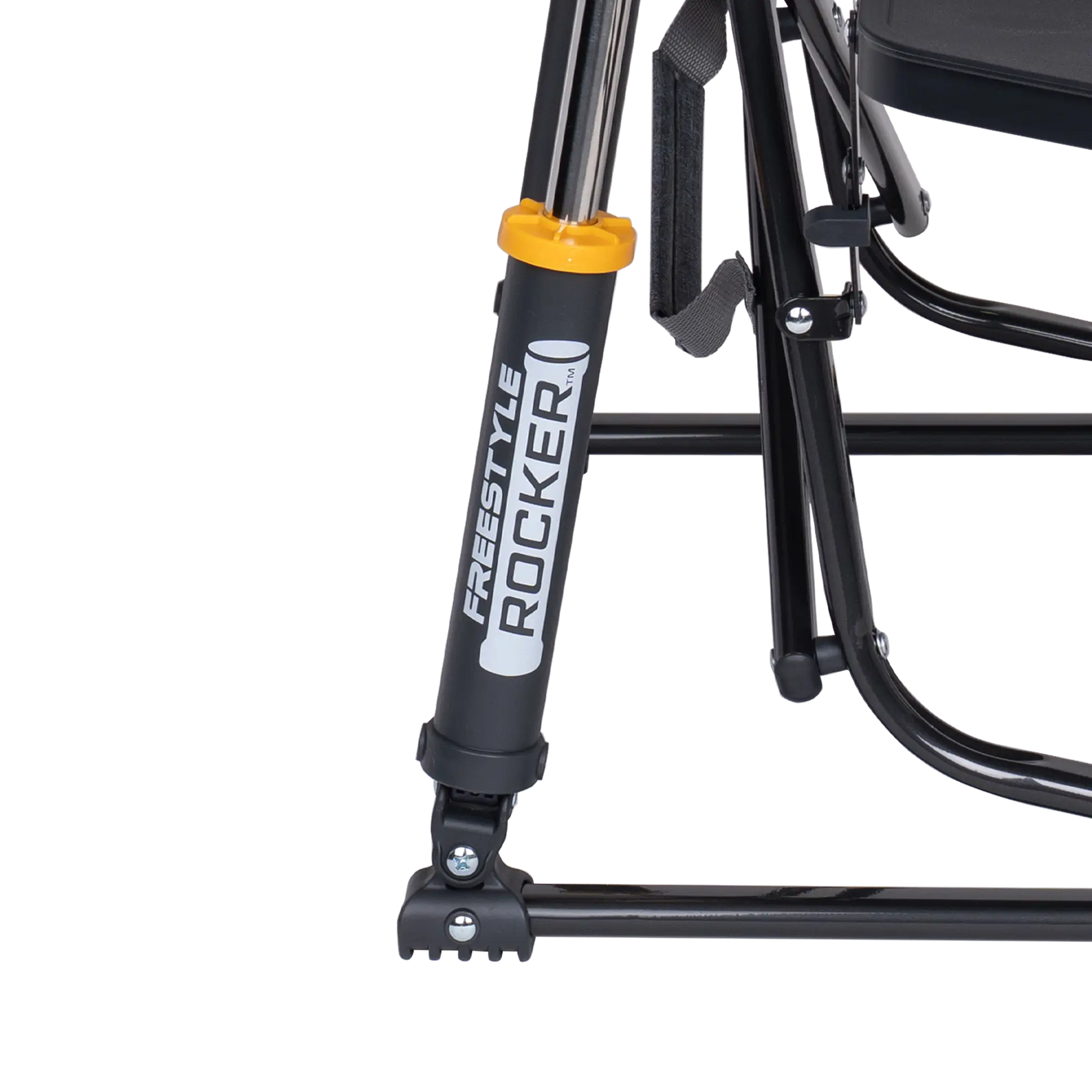 Heavy-Duty Freestyle Freestyle Rocker with Side Table - Choice 853 - RoadTrip Rocker Smooth Motion Camp Chair Detail