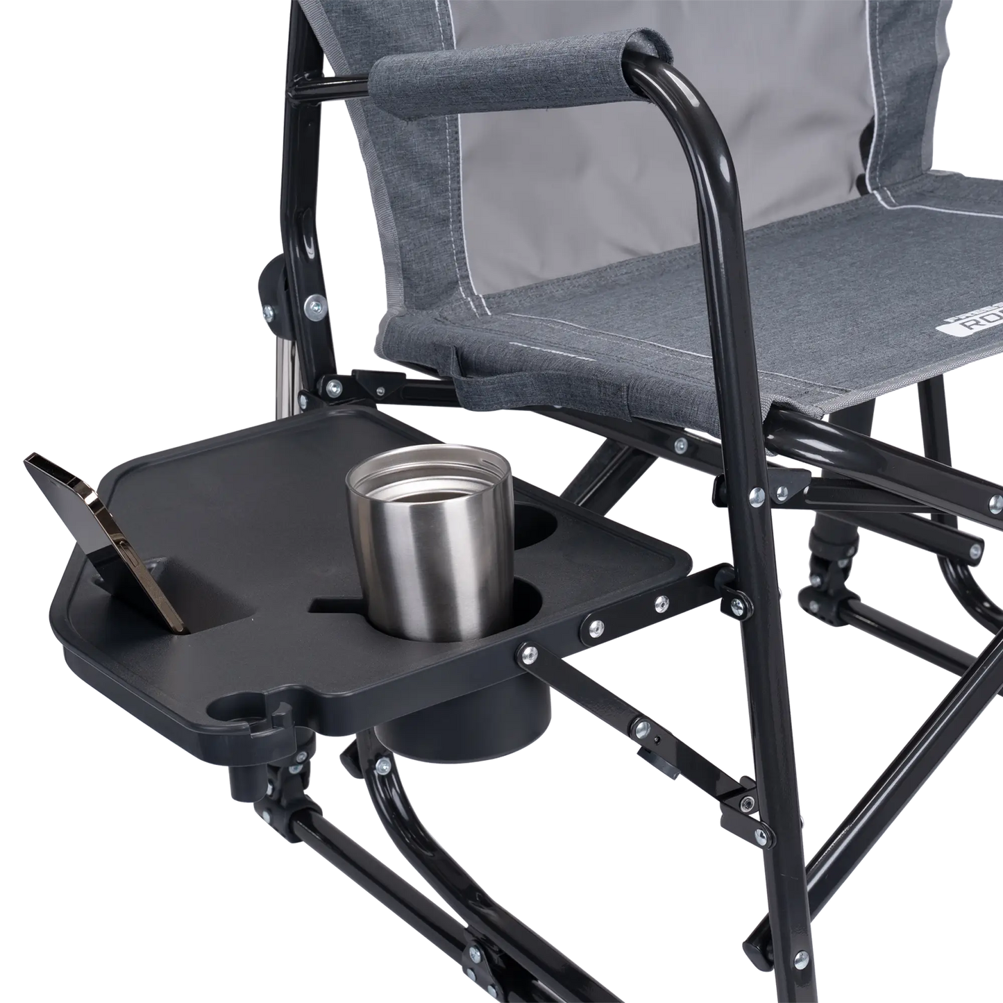 Heavy-Duty Freestyle Freestyle Rocker with Side Table - Choice 853 - RoadTrip Rocker Smooth Motion Camp Chair Detail