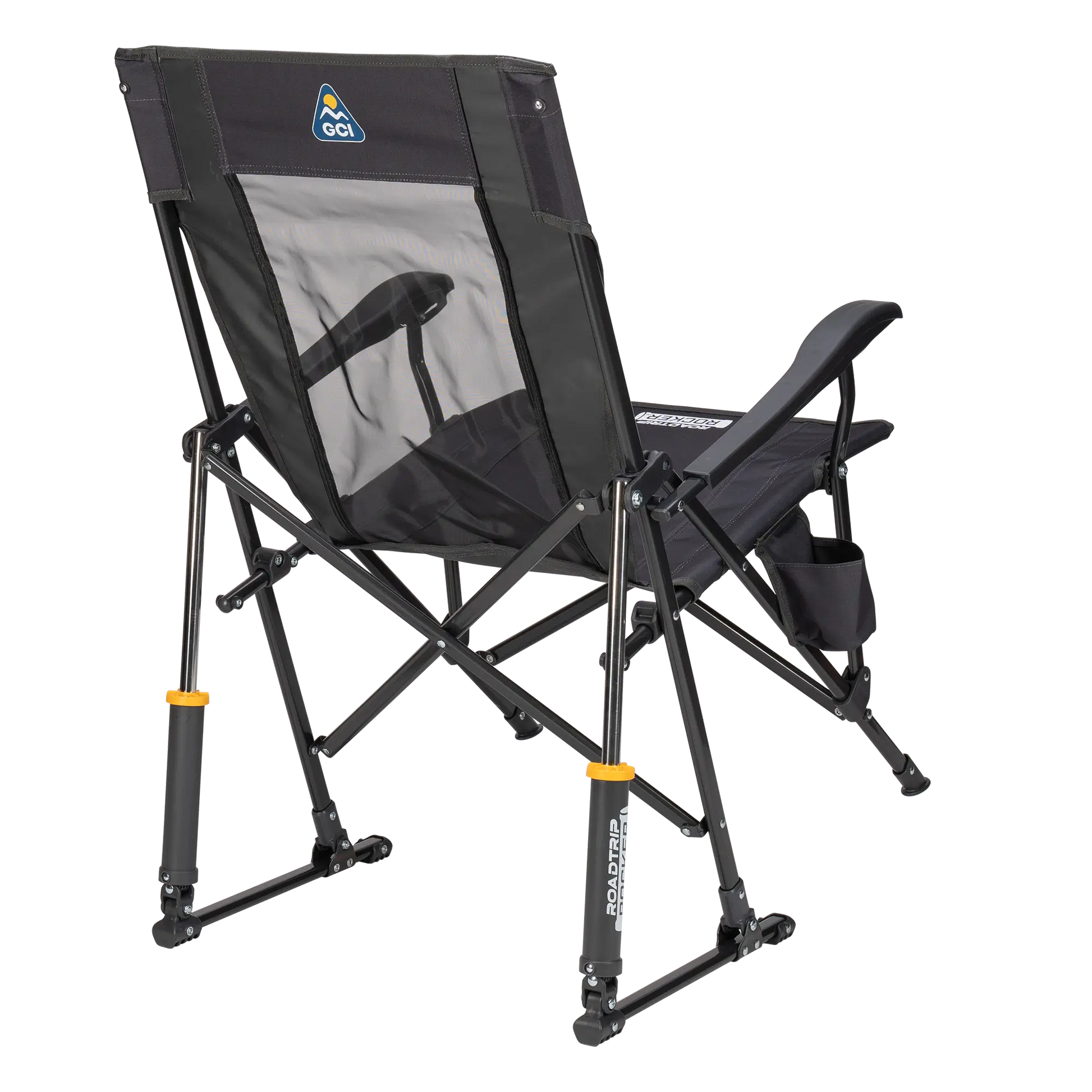 Heavy-Duty Freestyle RoadTrip Rocker - Choice 855 - Patented Spring-Action Rocking Chair for Camping Detail