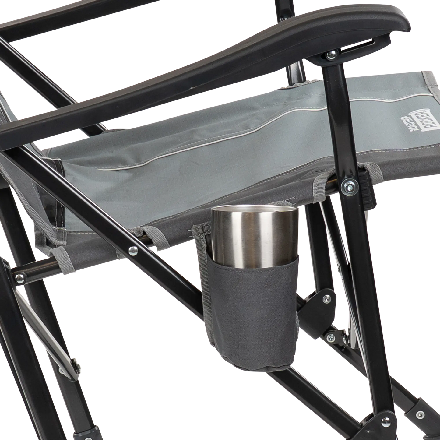 Heavy-Duty Freestyle RoadTrip Rocker - Choice 855 - Patented Spring-Action Rocking Chair for Camping Detail