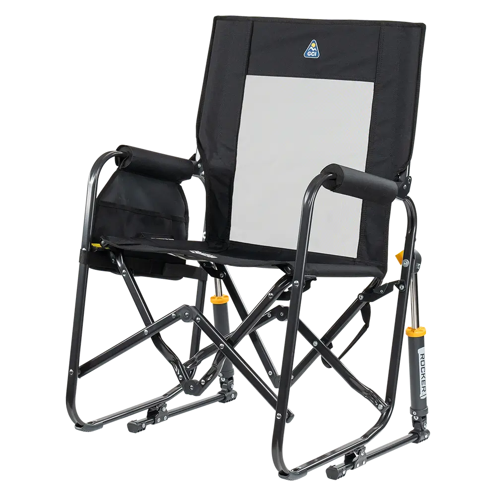Luxury Camp Stowaway Rocker - Choice 794 - Freestyle Rocker Portable Outdoor Folding Chair Detail