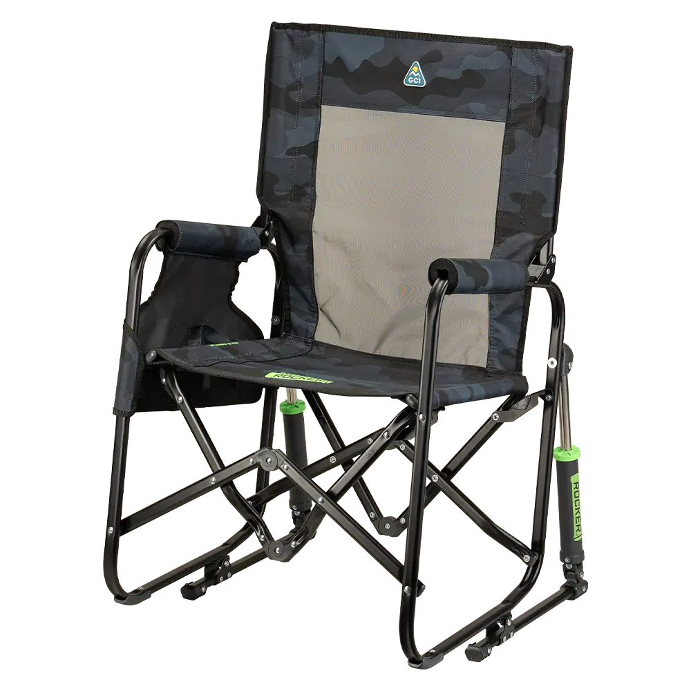 Luxury Camp Stowaway Rocker - Choice 794 - Freestyle Rocker Portable Outdoor Folding Chair Detail