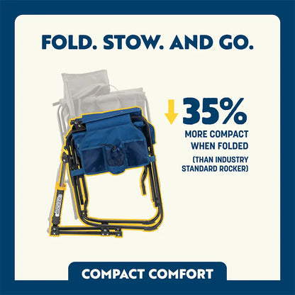 Luxury Camp Stowaway Rocker - Choice 794 - Freestyle Rocker Portable Outdoor Folding Chair Detail