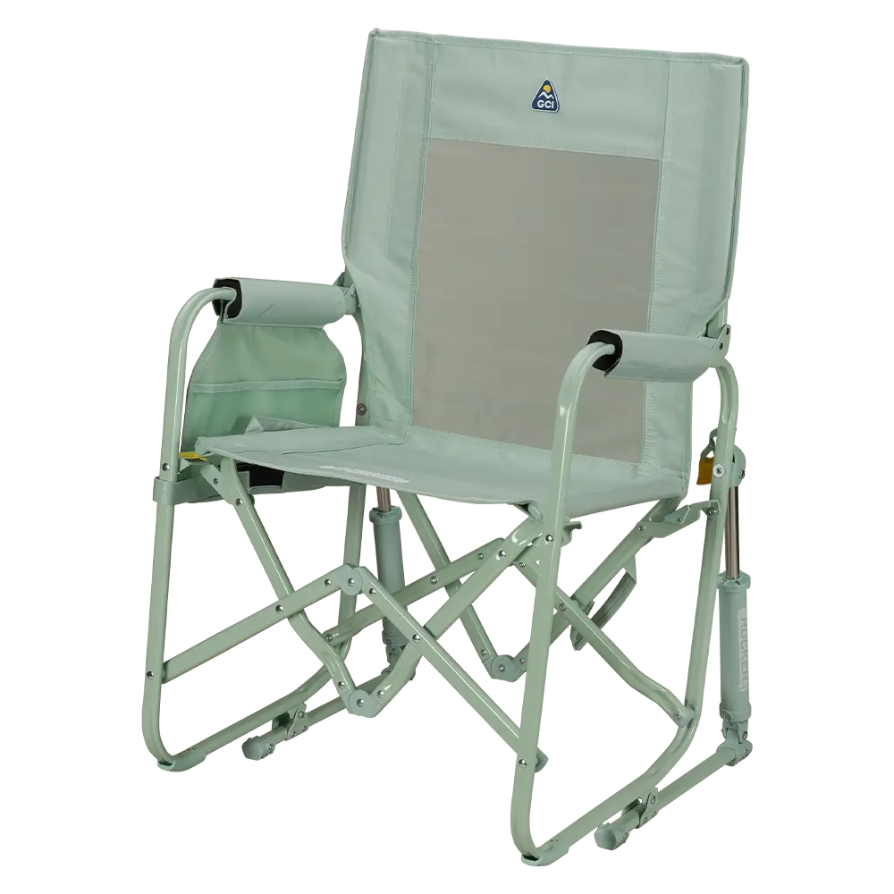 Luxury Camp Stowaway Rocker - Choice 794 - Freestyle Rocker Portable Outdoor Folding Chair Detail