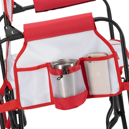 Luxury Camp Stowaway Rocker - Choice 794 - Freestyle Rocker Portable Outdoor Folding Chair Detail