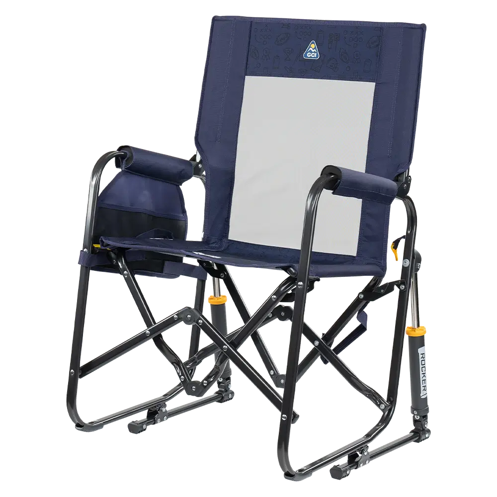 Luxury Camp Stowaway Rocker - Choice 794 - Freestyle Rocker Portable Outdoor Folding Chair Detail